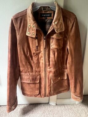 Black Rivet Women's Brown Leather Utility Jacket